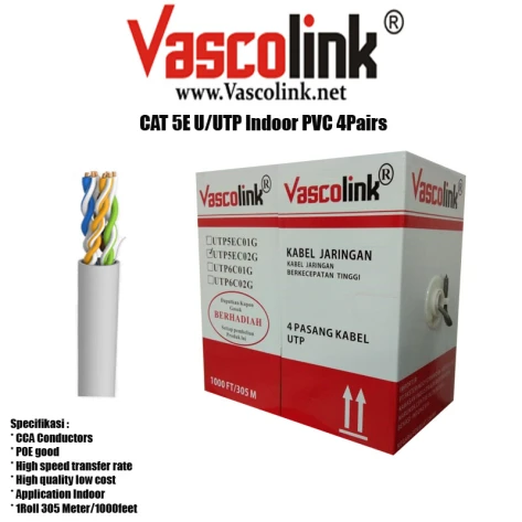 FTP/UTP Vascolink UTP CAT 5E 24AWG 1 ~item/2022/1/21/vascolink_utp_cat_5e_copy